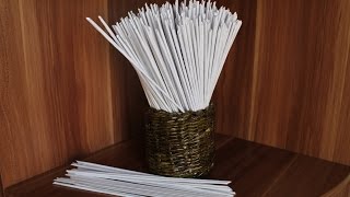 Как сделать бумажную лозу из офисной бумаги