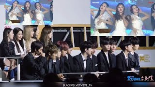 RED VELVET & WANNA ONE Reaction OH MY GIRL(오마이걸) ' Secret Garden + Remember Me ' | KPMA 2018