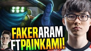 FAKER Has Fun Playing ARAM ft  Kami, Huni, Bang, Wolf & Brazil Famous Streamers! | SKT T1 Replays