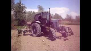 mtz 82 tárcsázás vetés spc6 front hidrolic