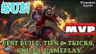 Mobile Legends | SUN (САН) | FIGHTER | MVP | BEST BUILD | TIPS & TRICKS | SKILLS | GAMEPLAY