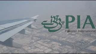 Pakistan International Airlines (PIA) Airbus A310 Full flight Video Dubai (DXB) to Lahore (LHE)