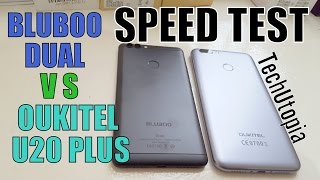 Oukitel U20 Plus vs BLUBOO Dual Speed test/Gaming/Benchmark/Comparison(MT6737T)English/Video