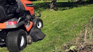 Блокировка дифференциала на садовом тракторе Husqvarna TS 343