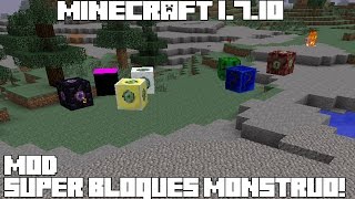 Minecraft 1.7.10 MOD SUPER BLOQUES MONSTRUO! Block Monsters Mod Español!