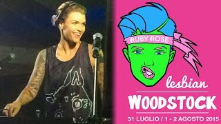 RUBY ROSE dj set at LESBIAN WOODSTOCK 2015