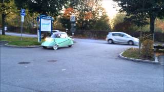 Mona Wahlund på P4 Uppland Sveriges Radio får skjuts av Jack Veeke som äger en Messerschmitt