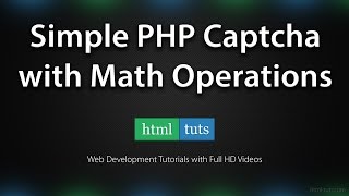 Simple PHP Captcha with Math Operation