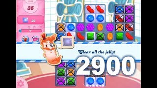 Candy Crush Saga Level 2900 (No booster no pass, 3 stars, 2 boosters used)