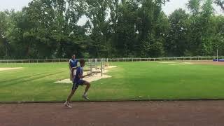 Sprinttraining Fussball: SlowMotion Topspeed Vorderfußlauf (Zeitlupenaufnahme Sprint)