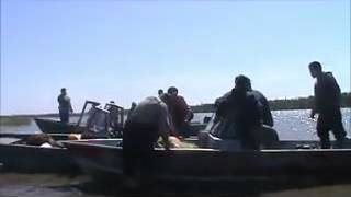 Alaska state officials confiscating illegally harvested fish in Akiak