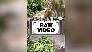 RAW: McLean Creek Road under water