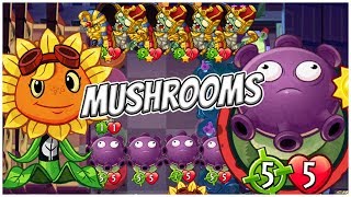 Solar Flare's All Mushrooms Deck - Plants vs Zombies Heroes Gameplay