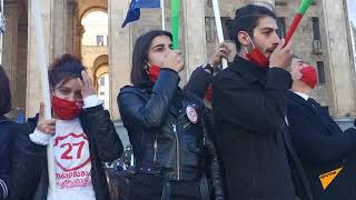 В Тбилиси начался масштабный митинг оппозиции - видео