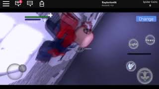 Spider man PS4 in ROBLOX!!!!! Spider man blox verse ROBLOX spider man ps4 mod