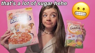 I only ate PINK FOOD for 24 HOURS challenge !! | Lauren Hennessy