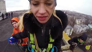 Галузина Алина 1й прыжок  с 16ти этажки 10 декабря 2017