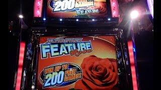 Slot Machine Win! Free Games hit on Ultra Stack Rose Feature