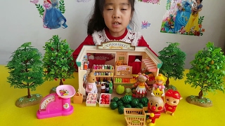 Supermarket shopping paradise games Anpanman garden baby pig man超市大購物親子遊戲樂園面包超人豬豬俠花園寶寶