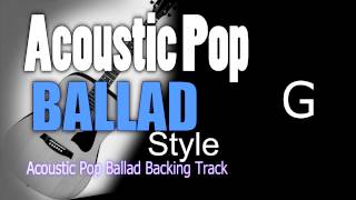 Acoustic Ballad Pop #2 Guitar Backing Track G 65 bpm Highest Quality