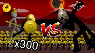 300 GOLDEN Speartons vs The Final BOSS | Insane MODE Campaign | Stick War Legacy