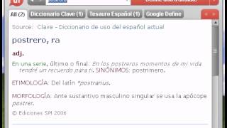 Definición de postrero