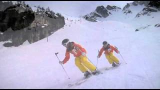 ski lessons shorting pole exercise