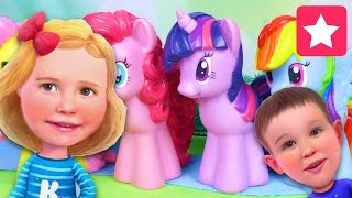 Мисс КЭТИ и Мистер МАКС СПАСАЮТ ПОНЯШЕК Май Литл Пони! Katy and Max save my little pony Пони Мультик