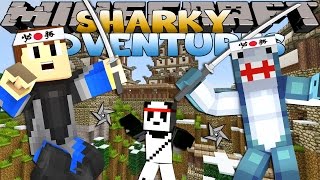 Minecraft Adventure - Sharky and Scuba Steve -FIGHTING KUNG FU PANDA