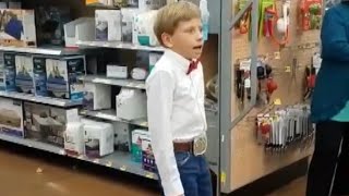 10-Year-Old Yodels Inside Walmart