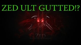 Zed Ultimate Nerfs (PBE Patch 5.9)