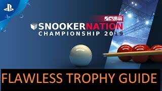Snooker Nation Championship 2019 - PS4 - Flawless trophy guide and first look