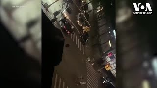 ნიუ-იორკში პოლიციის თანამშრომელს მანქანა დაეჯახა