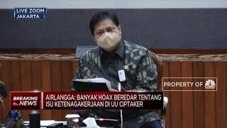 Jawab Hoax UU Ciptaker, Ini Penjelasan Menko Airlangga