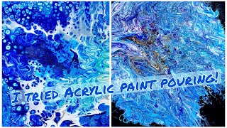 ?I tried Acrylic Paint Pouring for the first time and it actually worked! ?