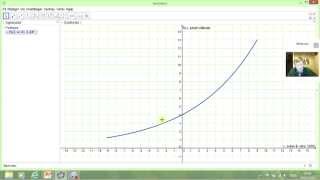 Tegne eksponentialfunksjon i GeoGebra