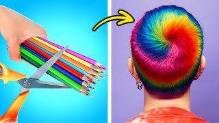 GENIUS HAIR DYEING TECHNIQUES AND HAIR HACKS