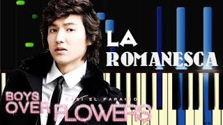 Boys Over Flowers tema | La ROMANESCA | de franz liszt - Piano Tutorial [Synthesia]