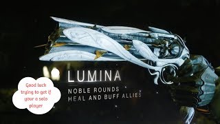 Destiny2 - Lumina Exotic Hand Cannon Quest near impossible for Solo players?