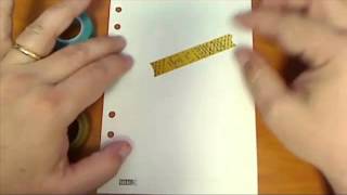 Filofax Tip No 53 - How To Remove Washi Tape Without Ripping the Paper