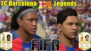 New FC Barcelona Legends for FIFA 18 Ultimate Team ( with Game Faces )