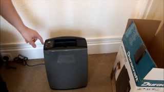 Duracraft 16 Litre Dehumidifier unboxing and Demonstration - remove excess damp & condensation