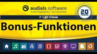 Audials 2019 in 240 Sekunden - Bonus Features