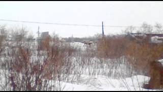 Трактор к 701 пробивает дорогу 3