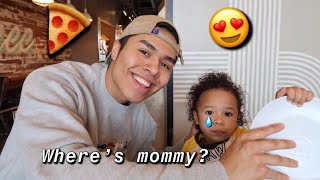 AMAZING DADDY AND SON DATE!! (Where is his mom??)