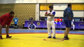 Самбо Первенство Европы 2015 ЗВЕРЕВ Сергей (Украина) vs МГОЕВ Джамал (Россия) - юниоры 100+