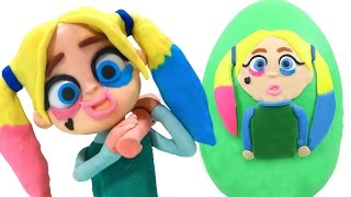 Animacion Elsa Harley Quinn Disney Frozen Play Doh + Huevo Play Doh Sorpresa de Elsa Harley