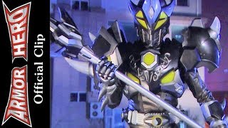 Rhino Man Fights with the Four-eyed Monster (2) - Armor Hero Official English Clip [HD] - 29