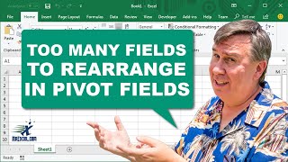 Excel Too Many Fields In Pivot Table Field List To Move Around Easily #shorts