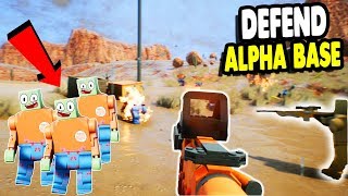 SURROUNDED BY ZOMBIE ARMY - BASE DEFENSE SIMULATOR | Brick Rigs Gameplay